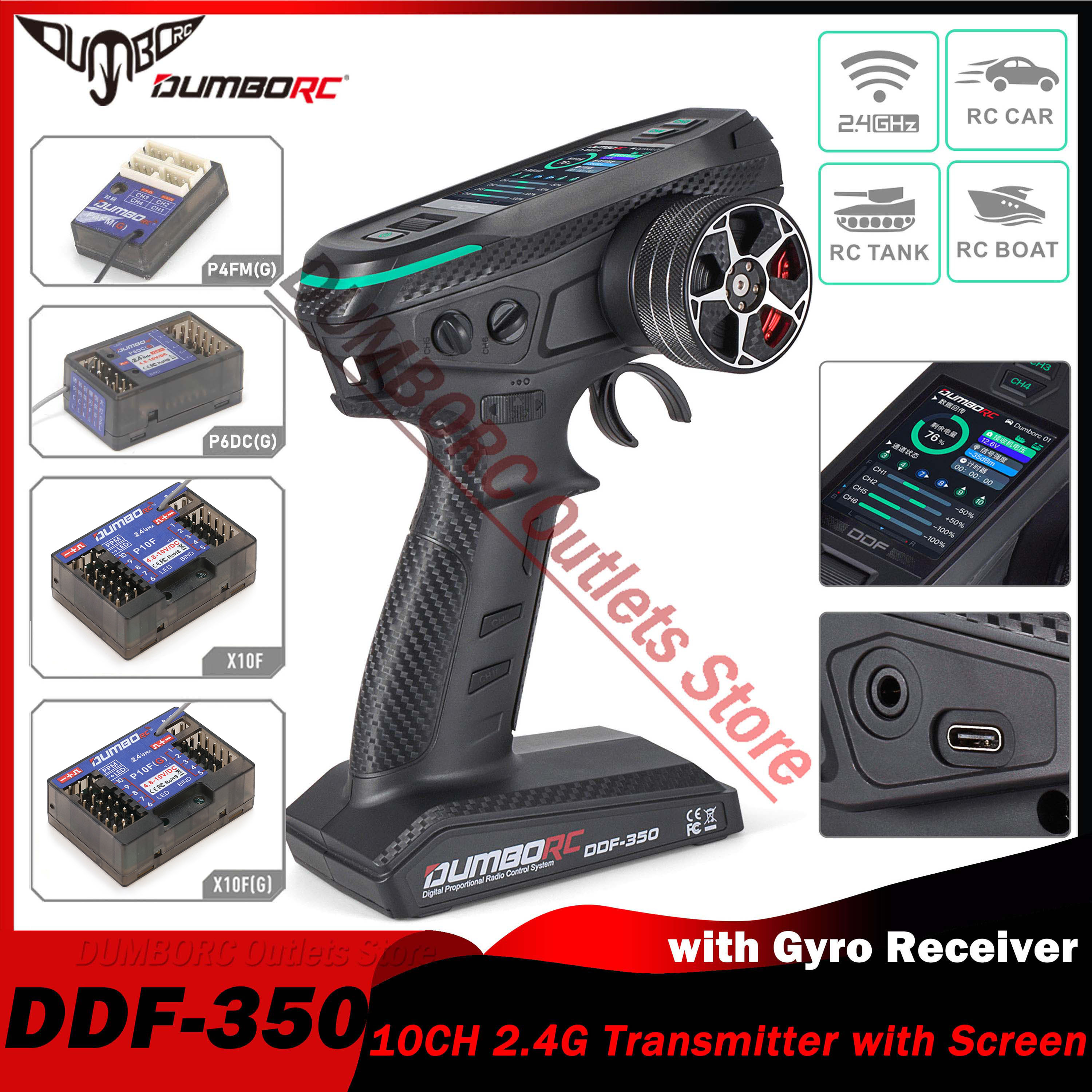 Rc Hobby Drift Car - DUMBORC DDF-350 10CH RC Remote Controller