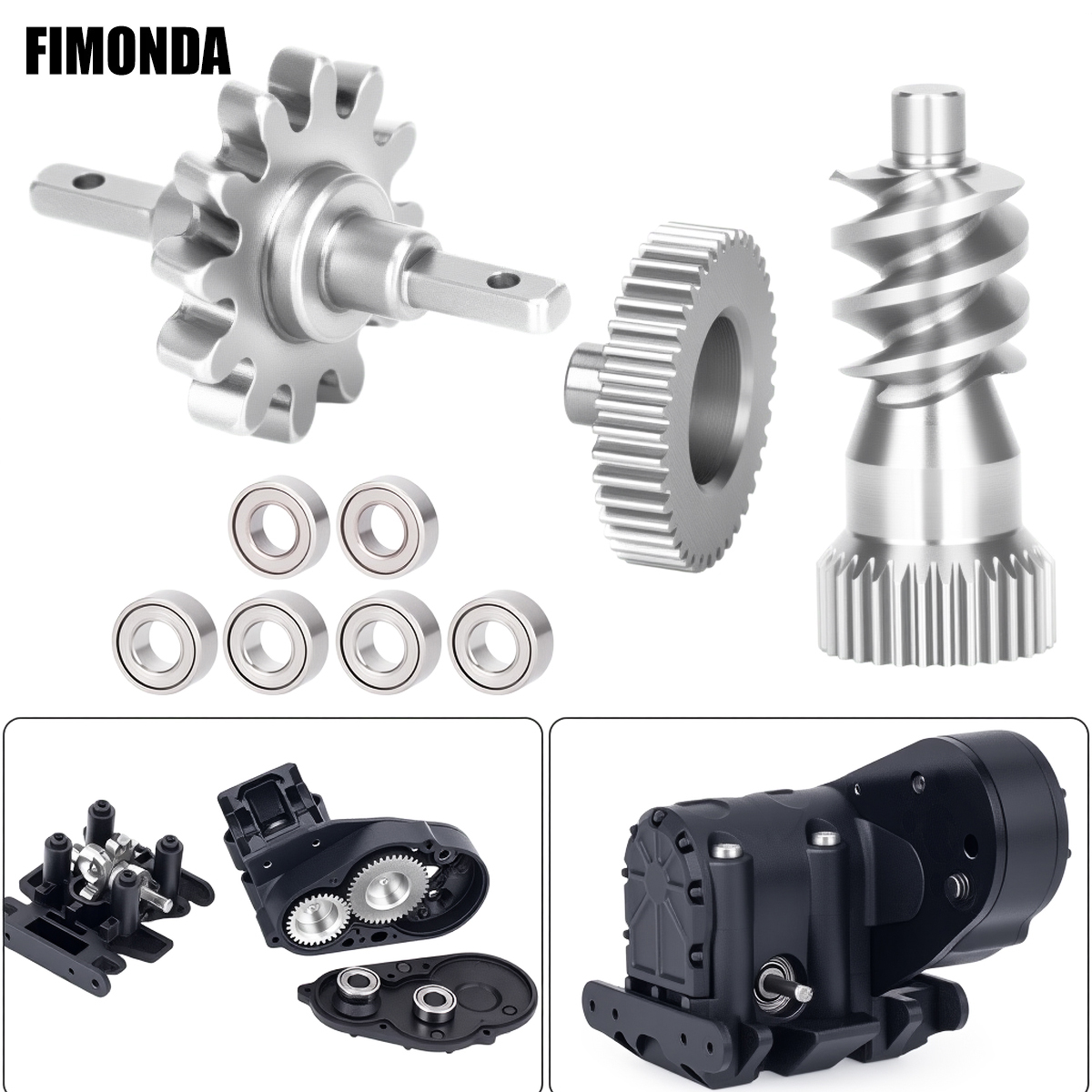 Rc Hobby Factory - Stainless Steel Gearbox Gear Set for