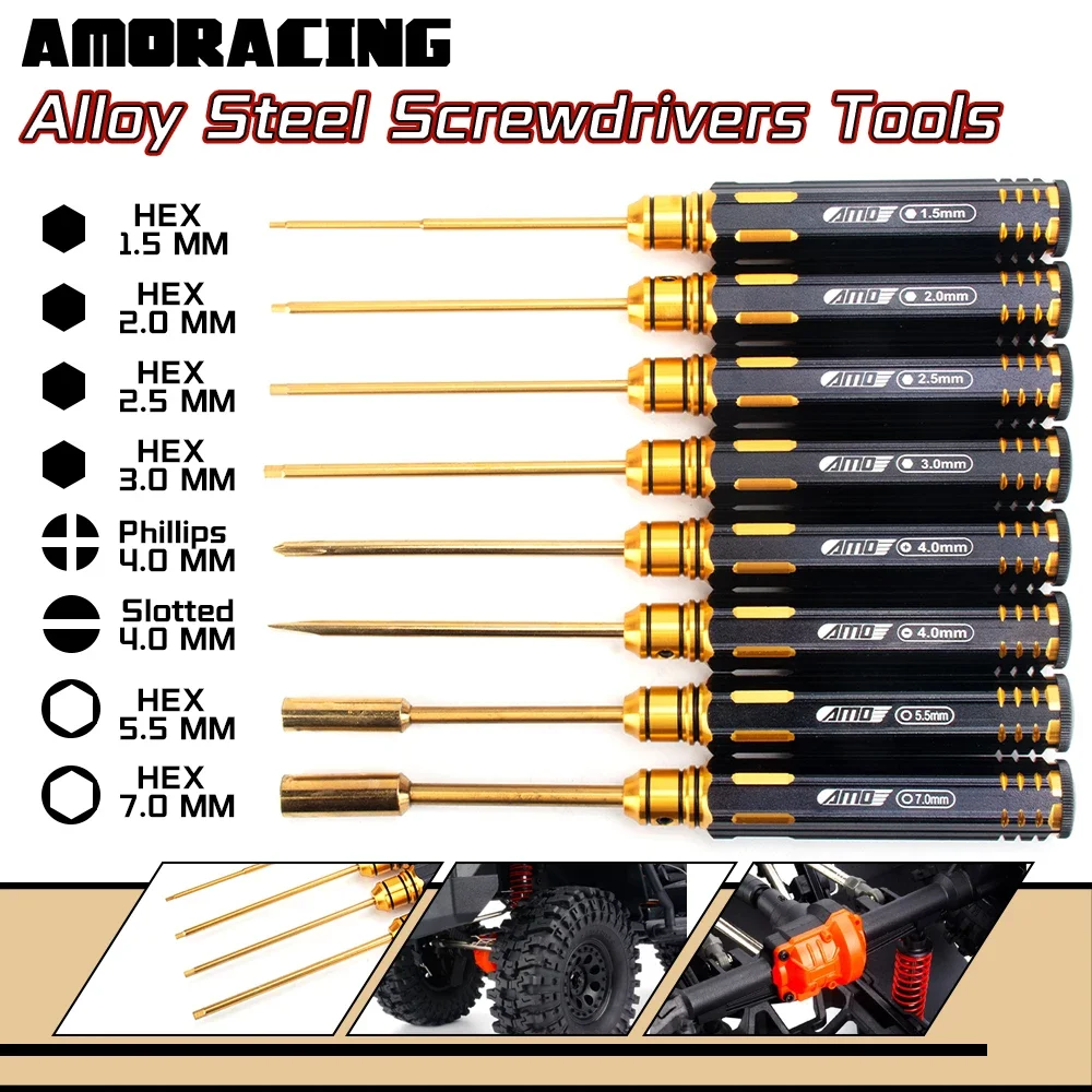 Rc Hobby Work Mat - RC Car Repair Titanium-plated Screwdriver Tools