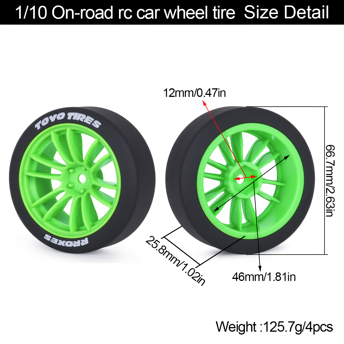 4Pcs Hard Drift Tires Wheel Ty – Rc Hobby Drift Car recenzja i cena