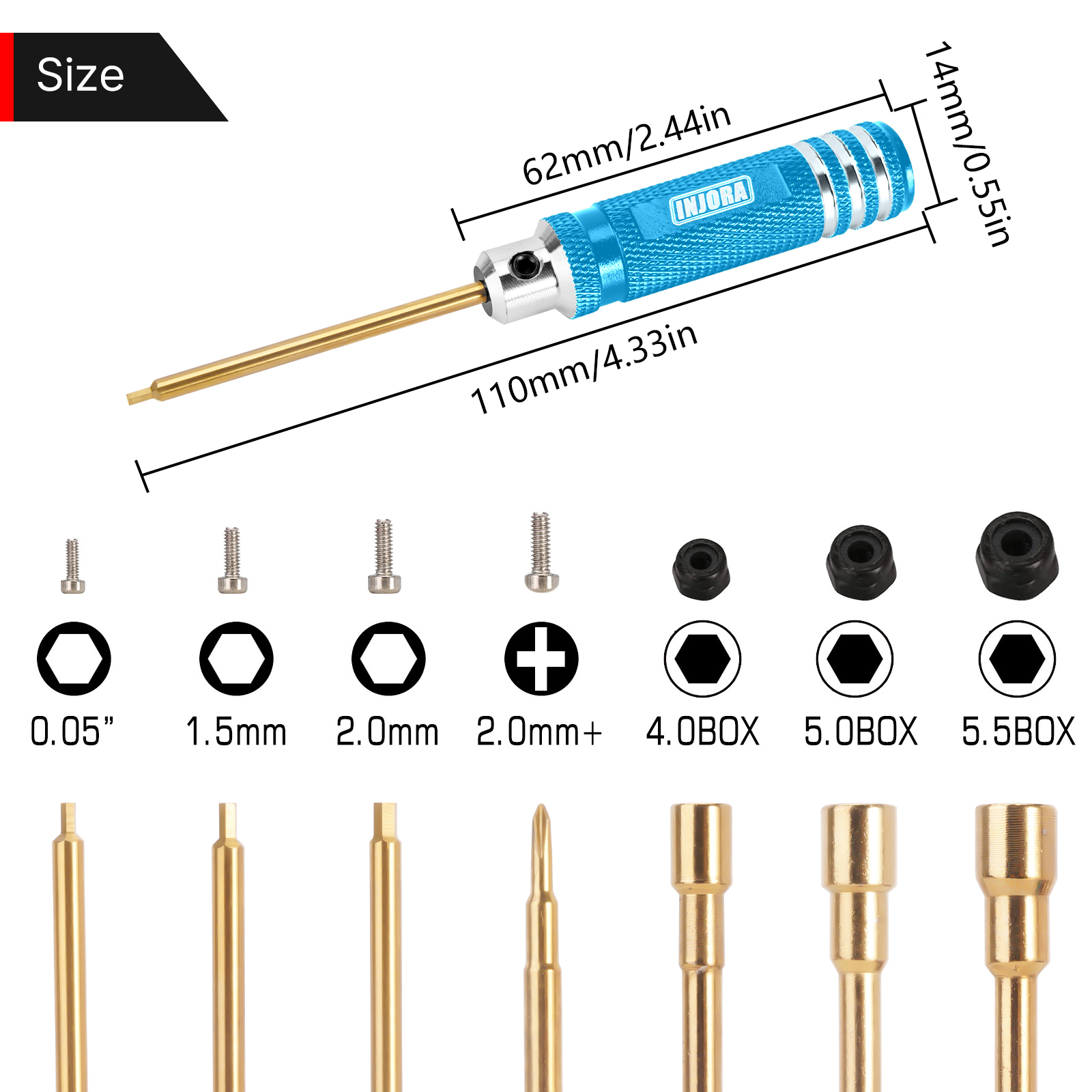 INJORA 7PCS Short Handle HSS H – Rc Hobby Work Mat recenzja i cena