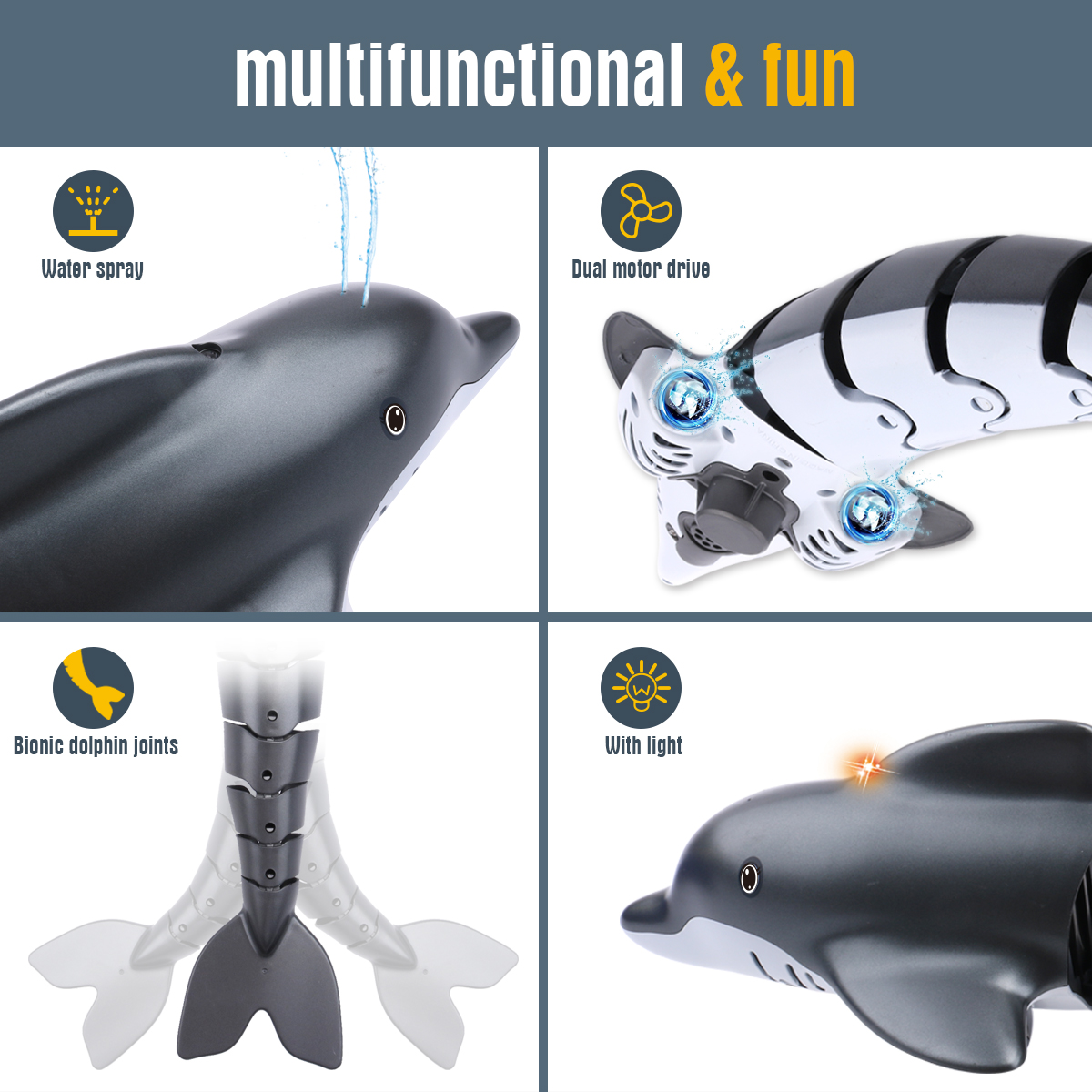 Shark  Rc Dolphin whale Spray  – Rc Submarine Water recenzja i cena