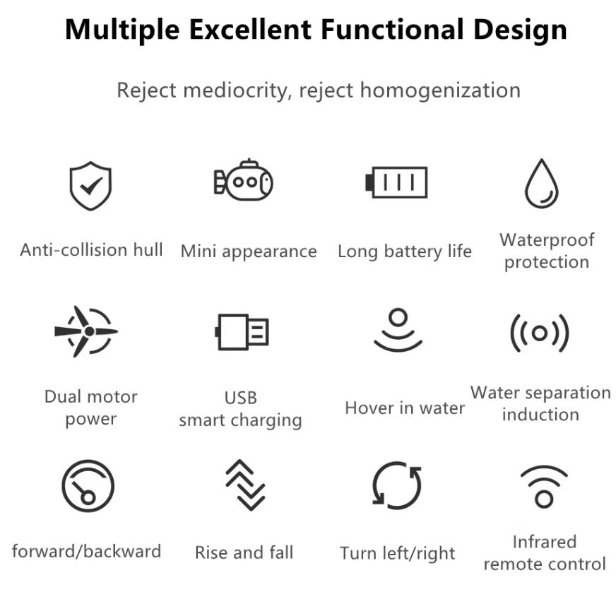 Simulation Micro Wireless Remo – Rc Submarine Water recenzja i cena