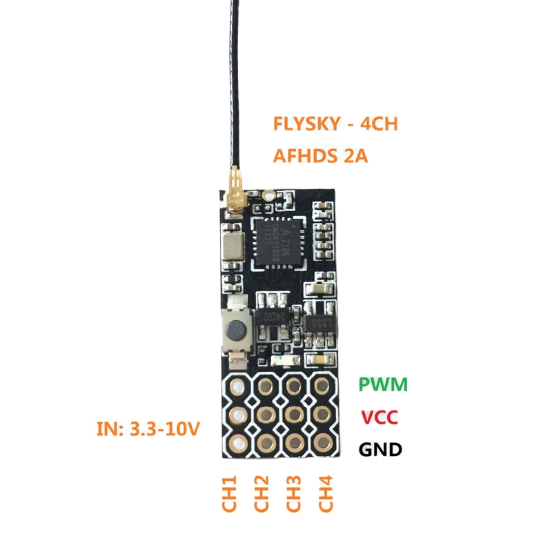Flysky FS2A Mini Receiver 4CH  – Rc Hobby Toys recenzja i cena