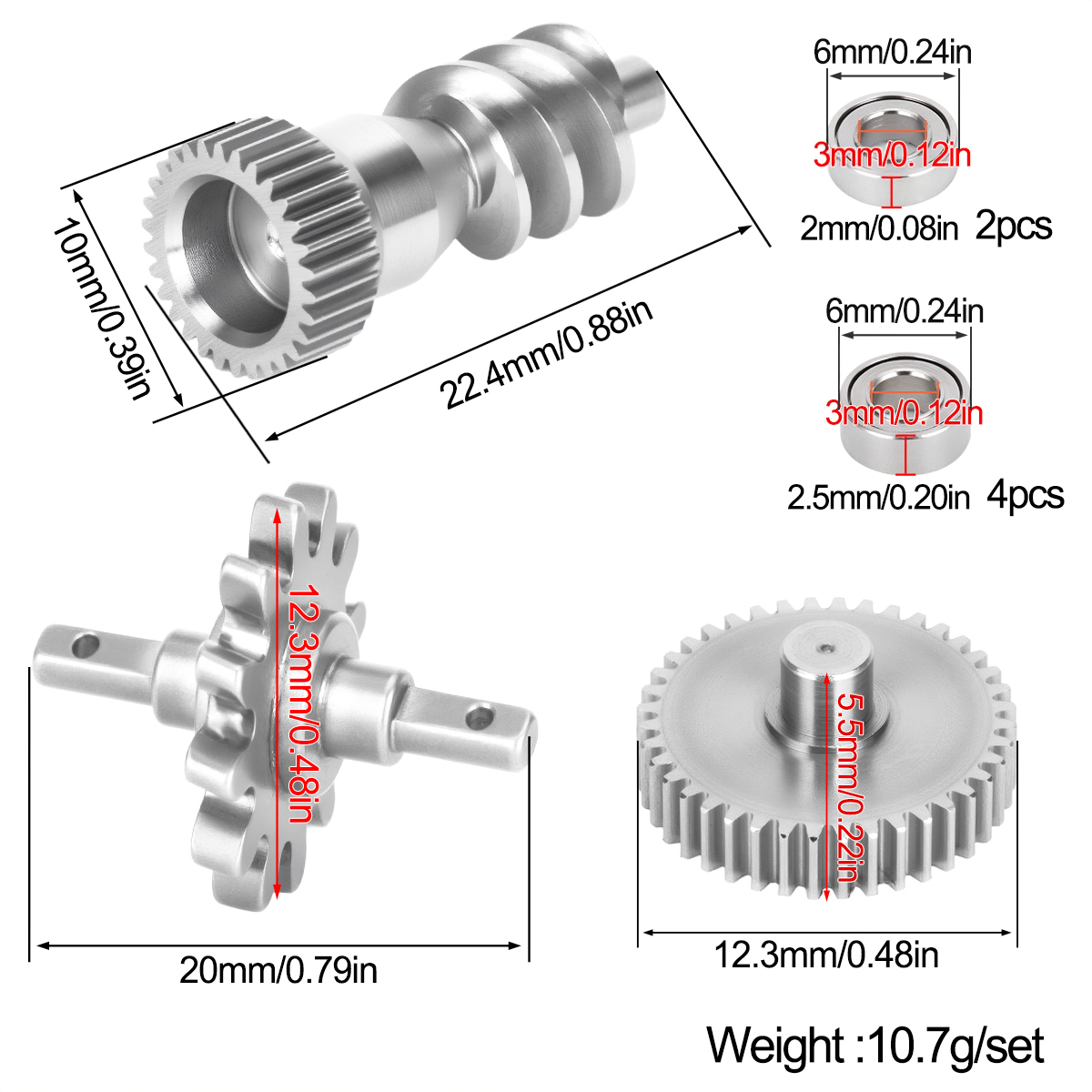 Stainless Steel Gearbox Gear S – Rc Hobby Factory recenzja i cena