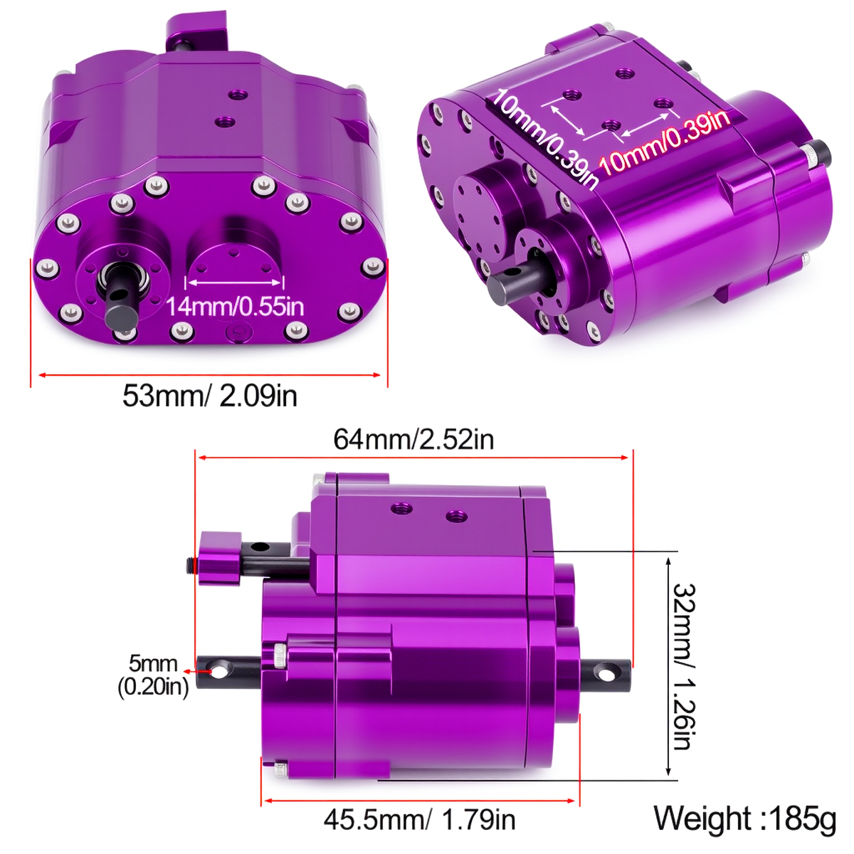 Metal 2-Speed 48P Transfer Cas – Rc Hobby Factory recenzja i cena