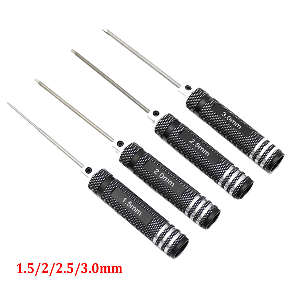 4PCS 1.5/2/2.5/3.0mm Black Hex – Rc Hobby Electric Screwdriver recenzja i cena