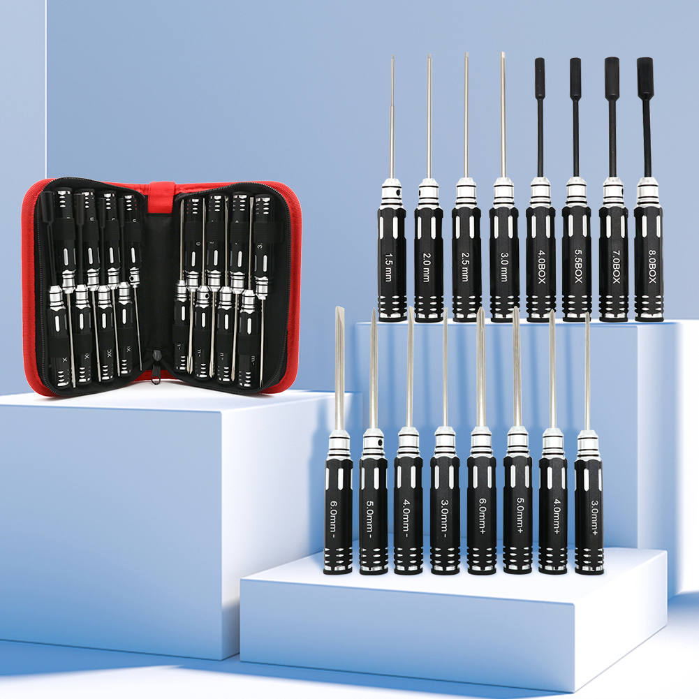RC Hex Driver Set - 16pcs Hex  – Rc Hobby Electric Screwdriver recenzja i cena